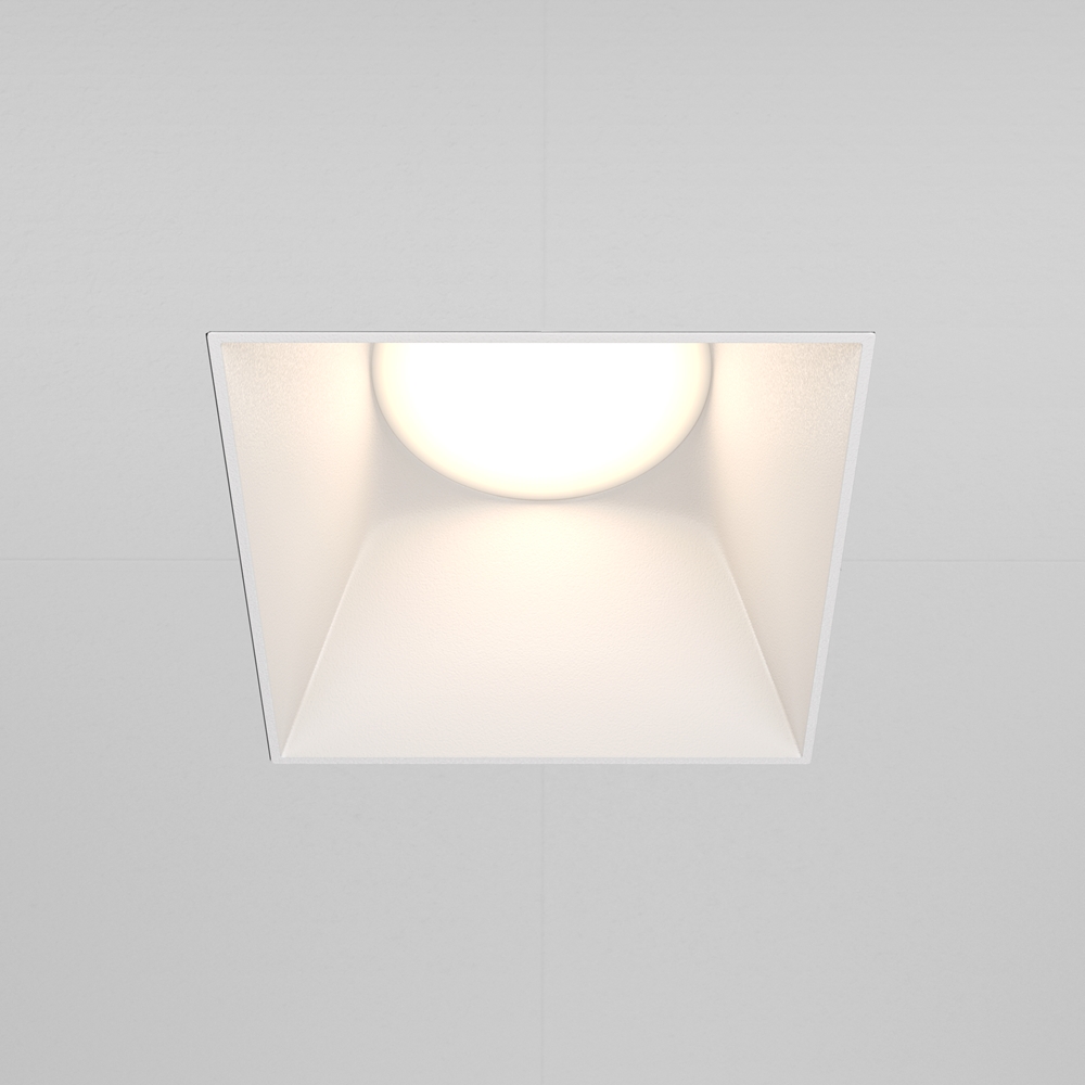 Встраиваемый светильник Maytoni Share GU10 1x10Вт DL051-01-GU10-SQ-W