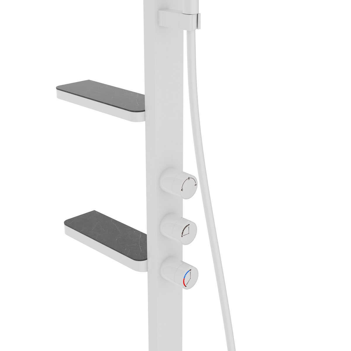 Душевая стойка Vincea Inspire VSFS-3I11W настенная цвет белый