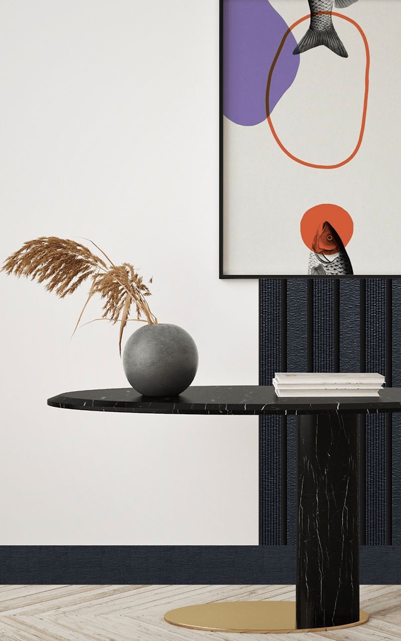 Декорированный плинтус B90V1 BK114 HIWOOD