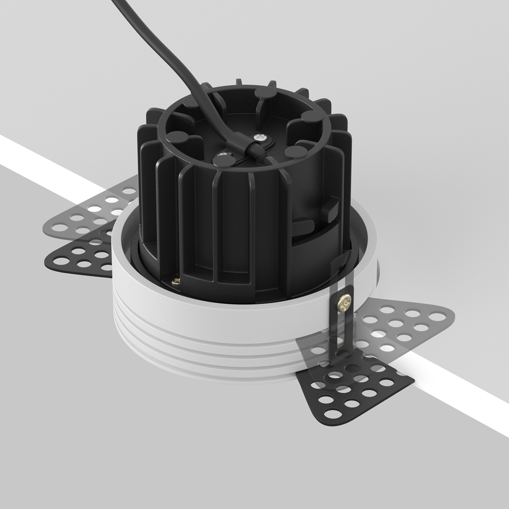 Встраиваемый светильник Maytoni Round 3000K 12W 60° DL058-12W3K-TRS-B