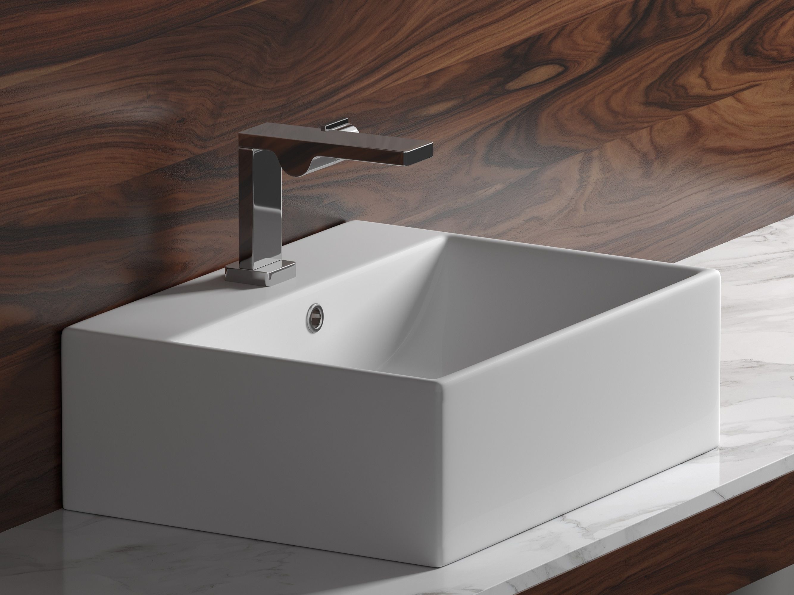 Умывальник чаша накладная прямоугольная CN6040