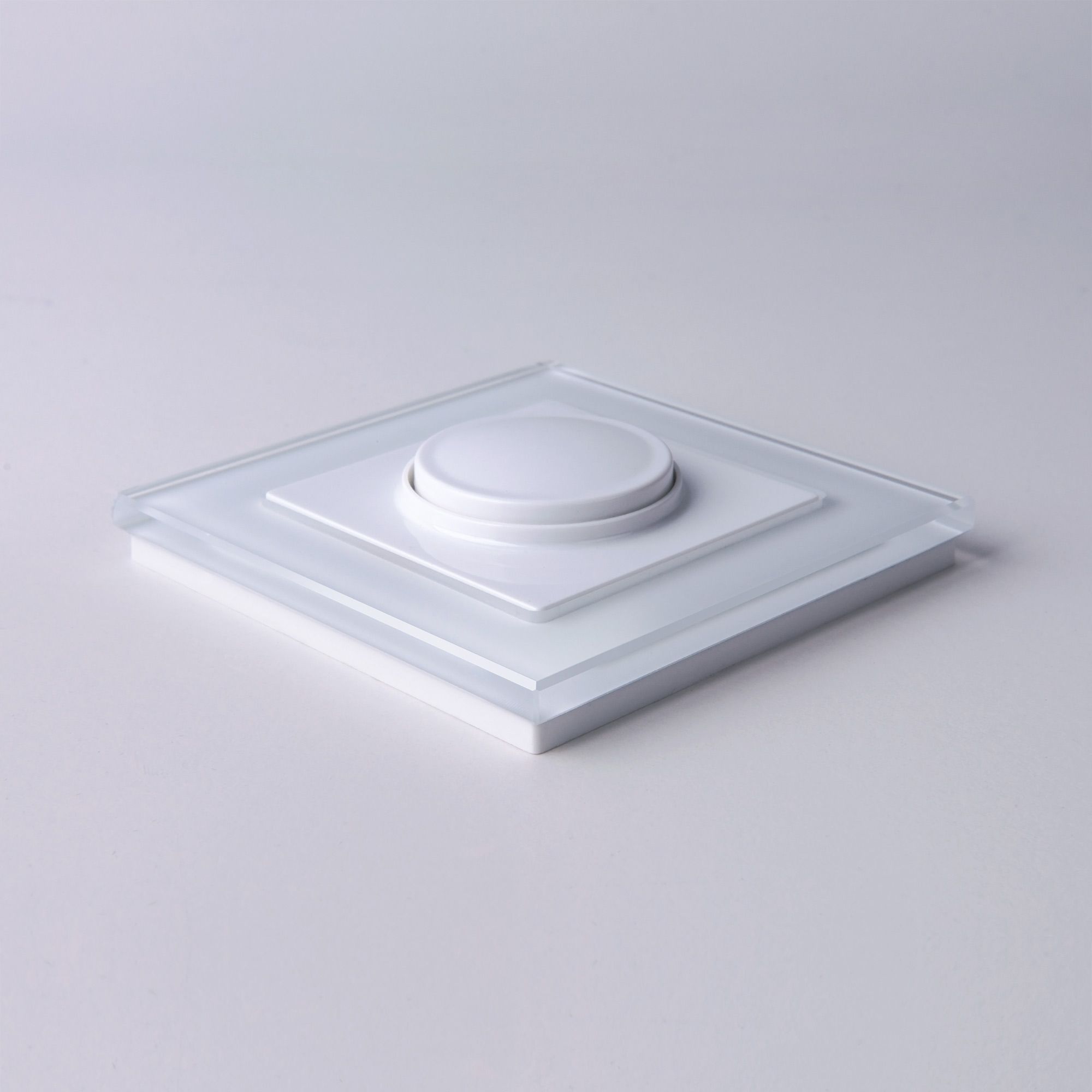 Рамка на 1 пост (белый,стекло) Werkel