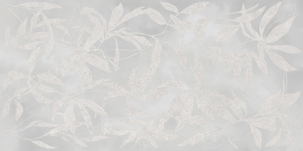 60x120 ArtWall Цветы Серый Матовый