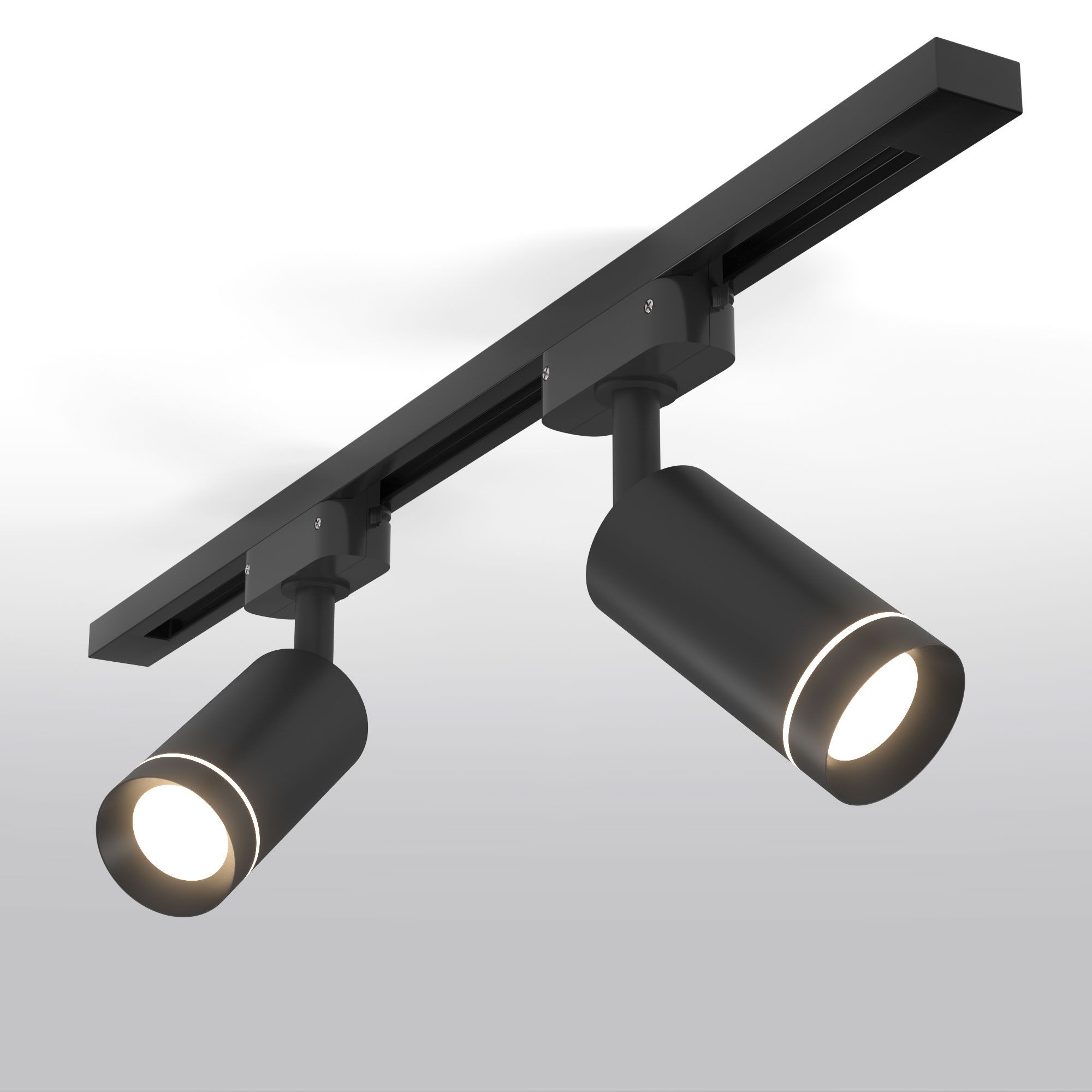 Basic System Трековый поворотный светильник 7W 4200K Glory Черный