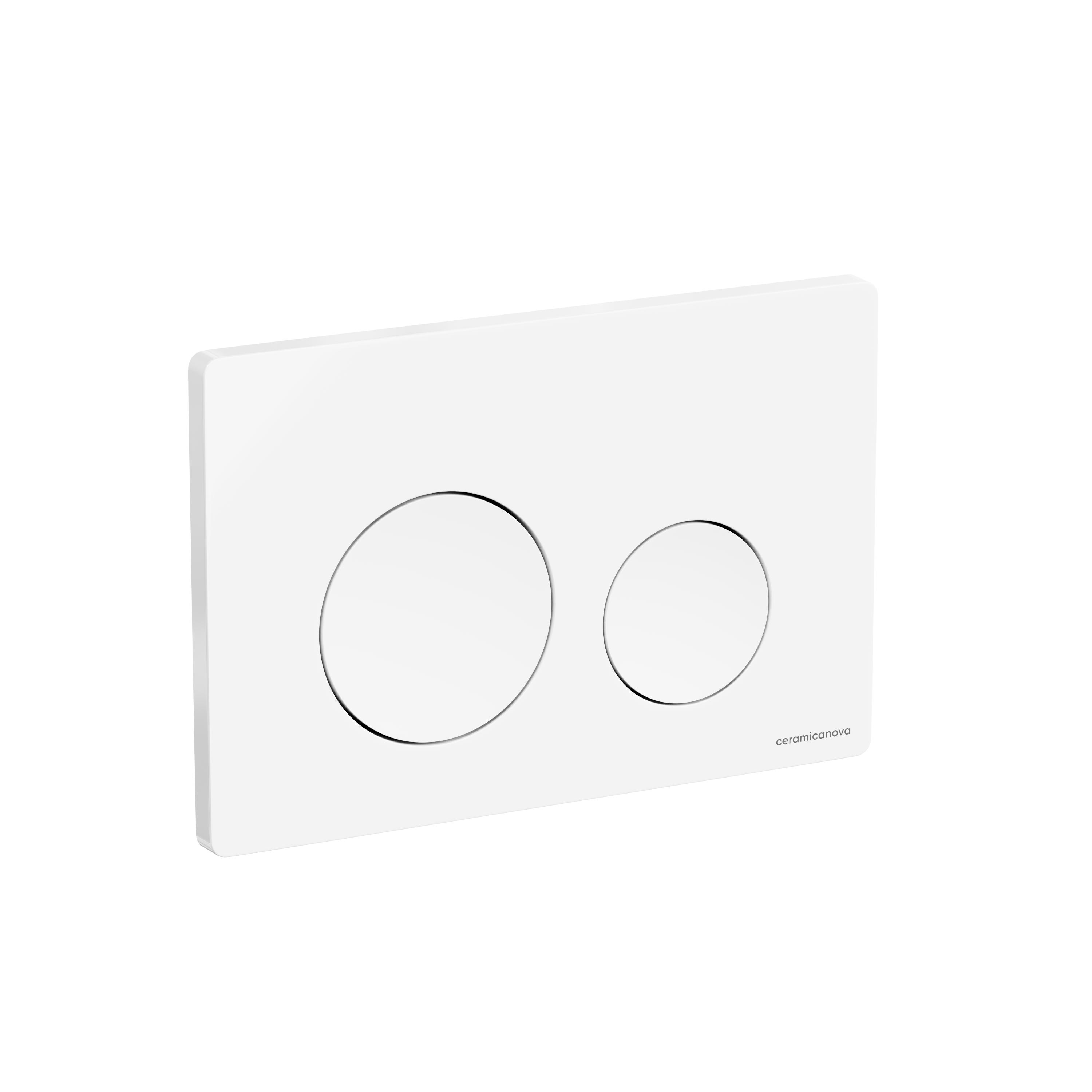 Кнопка смыва Balance, клавиши Circle, цвет белый глянцевый CN12-001W