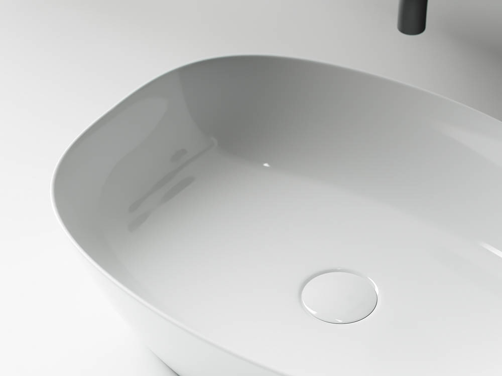 Умывальник чаша накладная овальная CN5005