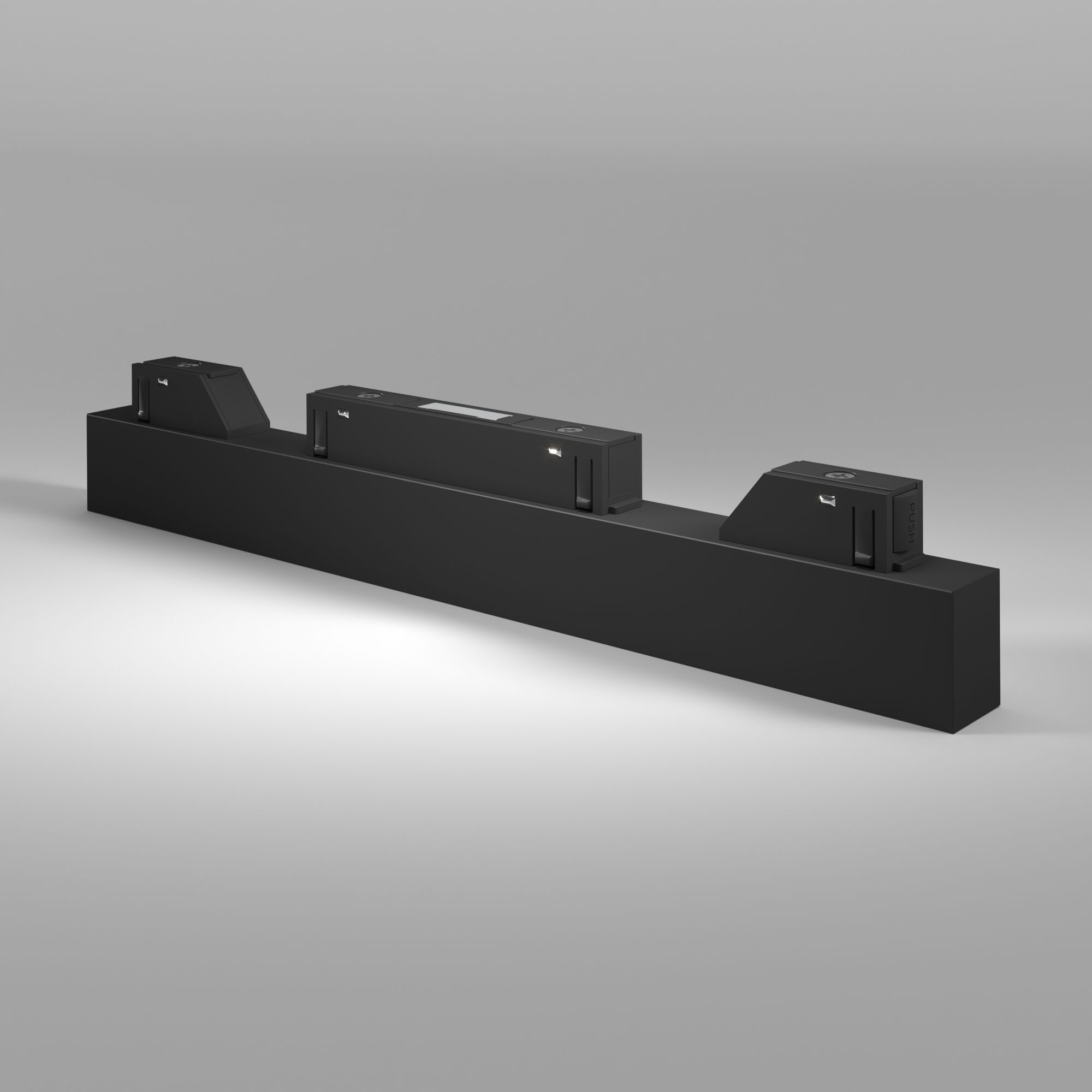 Slim Magnetic Трековый светильник L01 10W 4200K черный