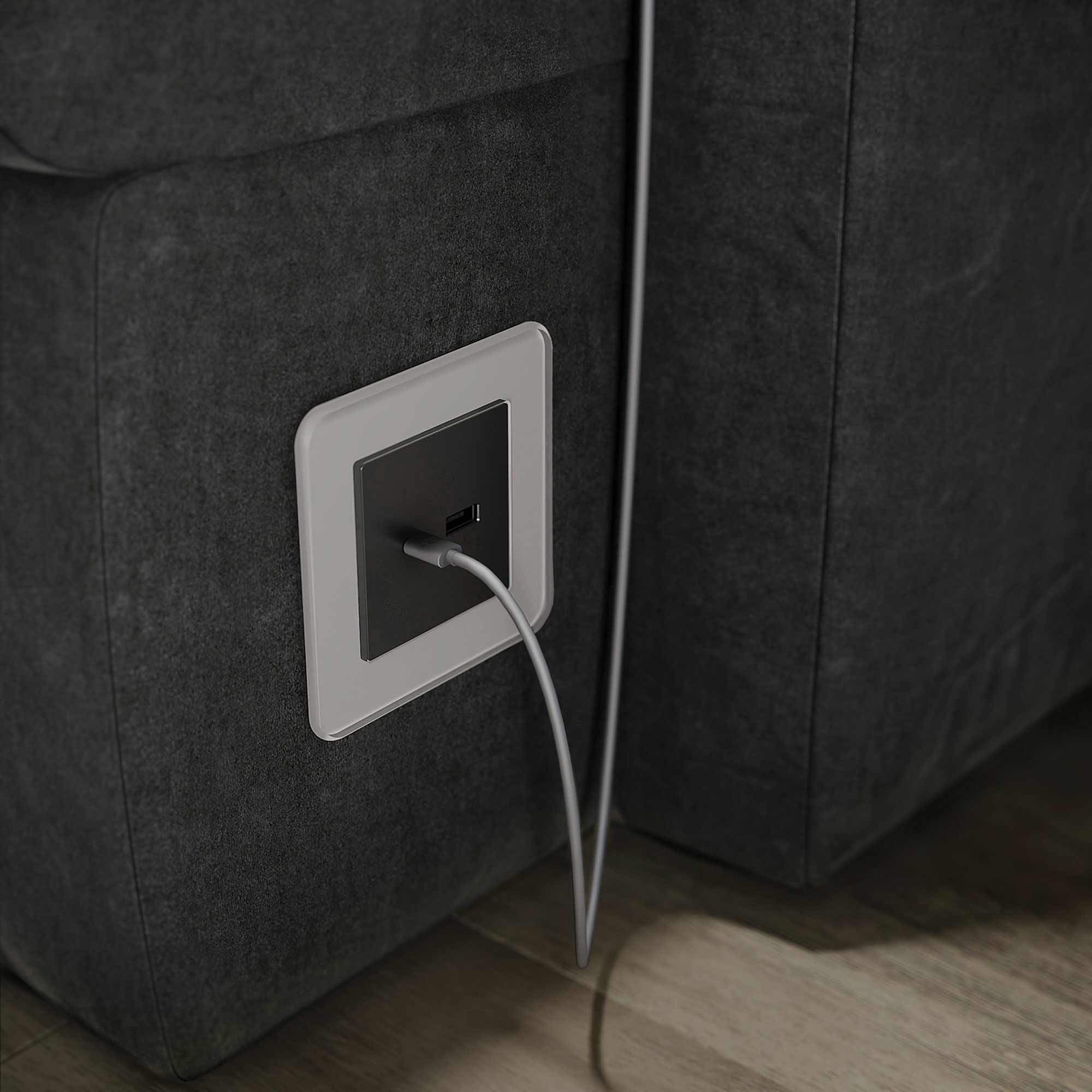 Рамка из стекла на 1 пост Elite дымчатый Werkel