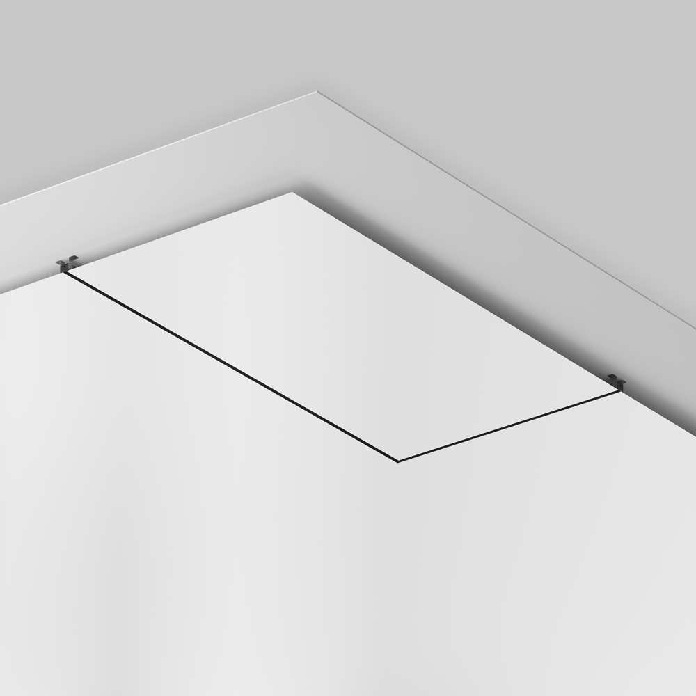 Шинопровод для монтажа Exility в натяжной ПВХ потолок, 2м, черный Maytoni TRX034-SCH-422B