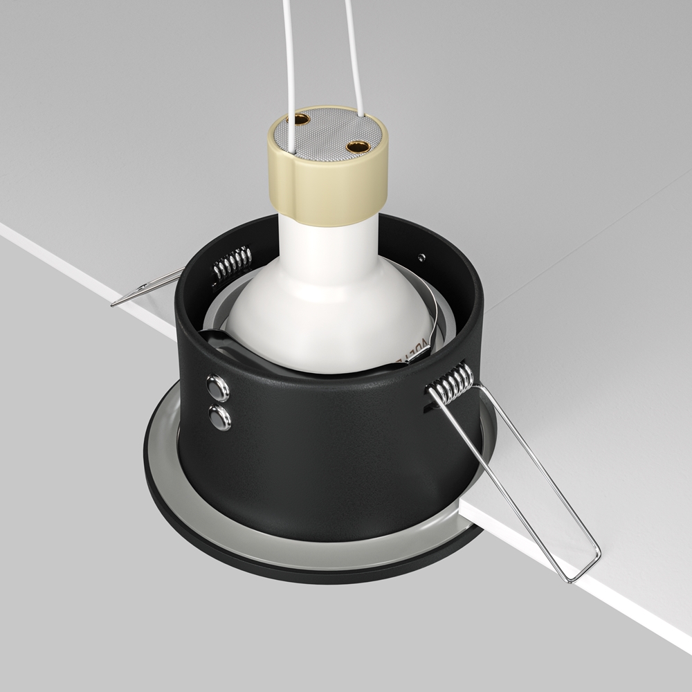 Встраиваемый светильник Maytoni Zoom GU10 1x10Вт IP 65 DL032-2-01B