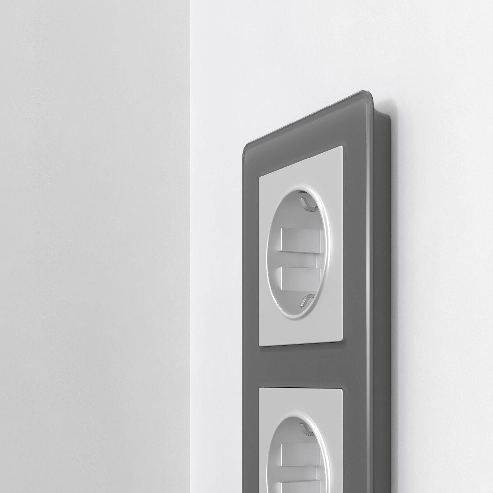 Рамка из акрила на 2 поста Acrylic графит Werkel