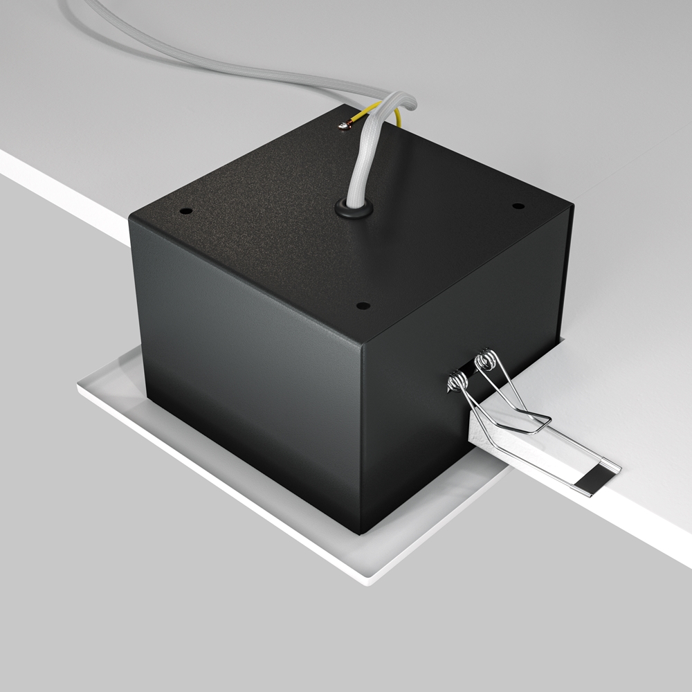 Встраиваемый светильник Maytoni Metal Modern GU10 1x10Вт DL008-2-01-W