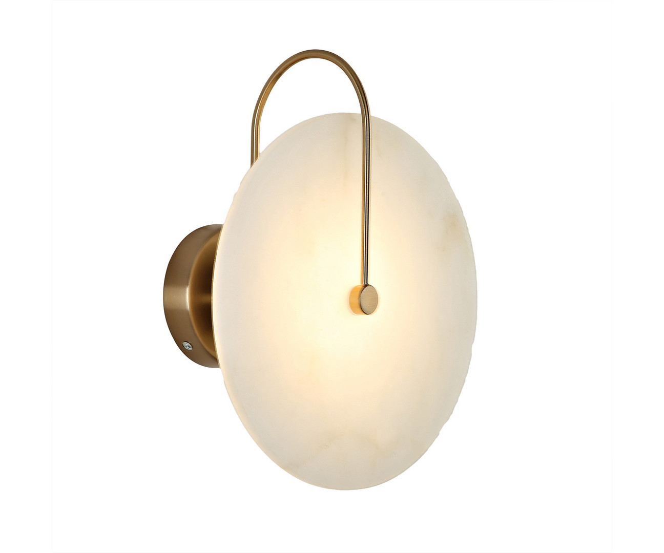 08437,36 Настенный светильник Мелисса латунь/белый