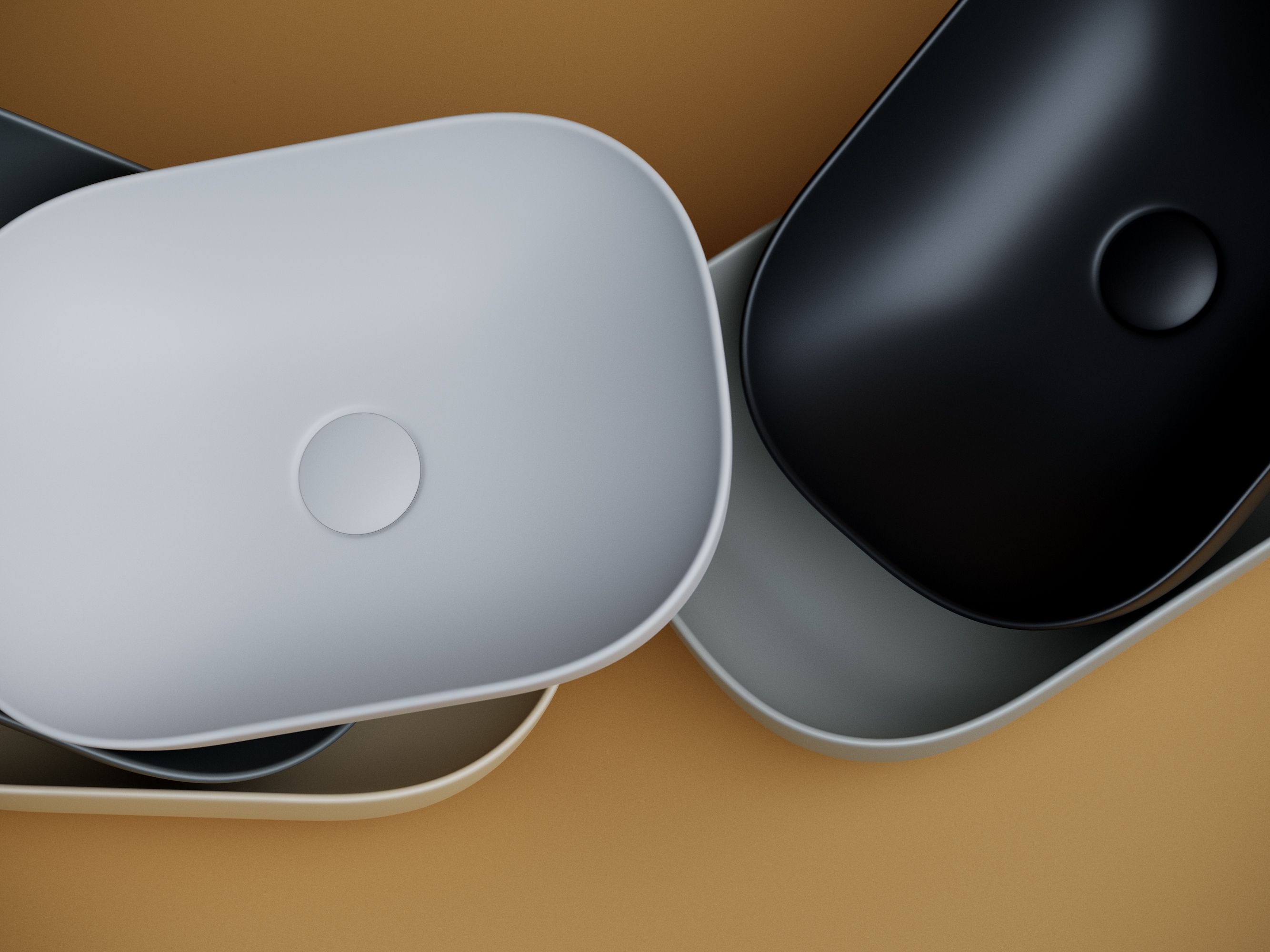 Умывальник чаша накладная прямоугольная CN6009MDH