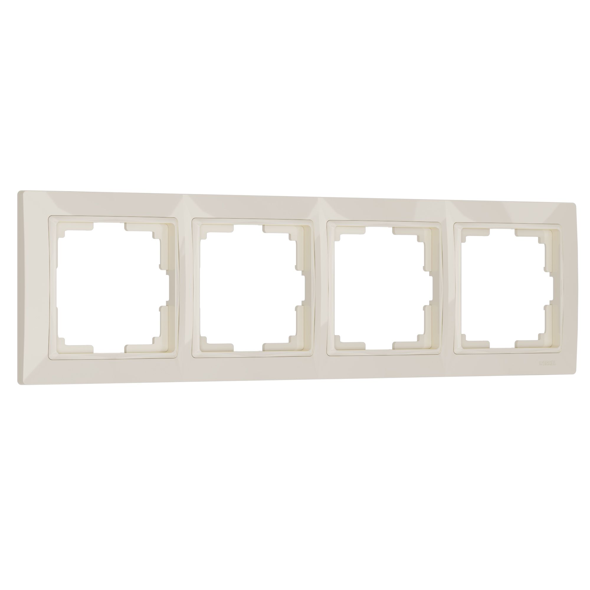 Рамка на 4 поста Snabb basic (слоновая кость) Werkel