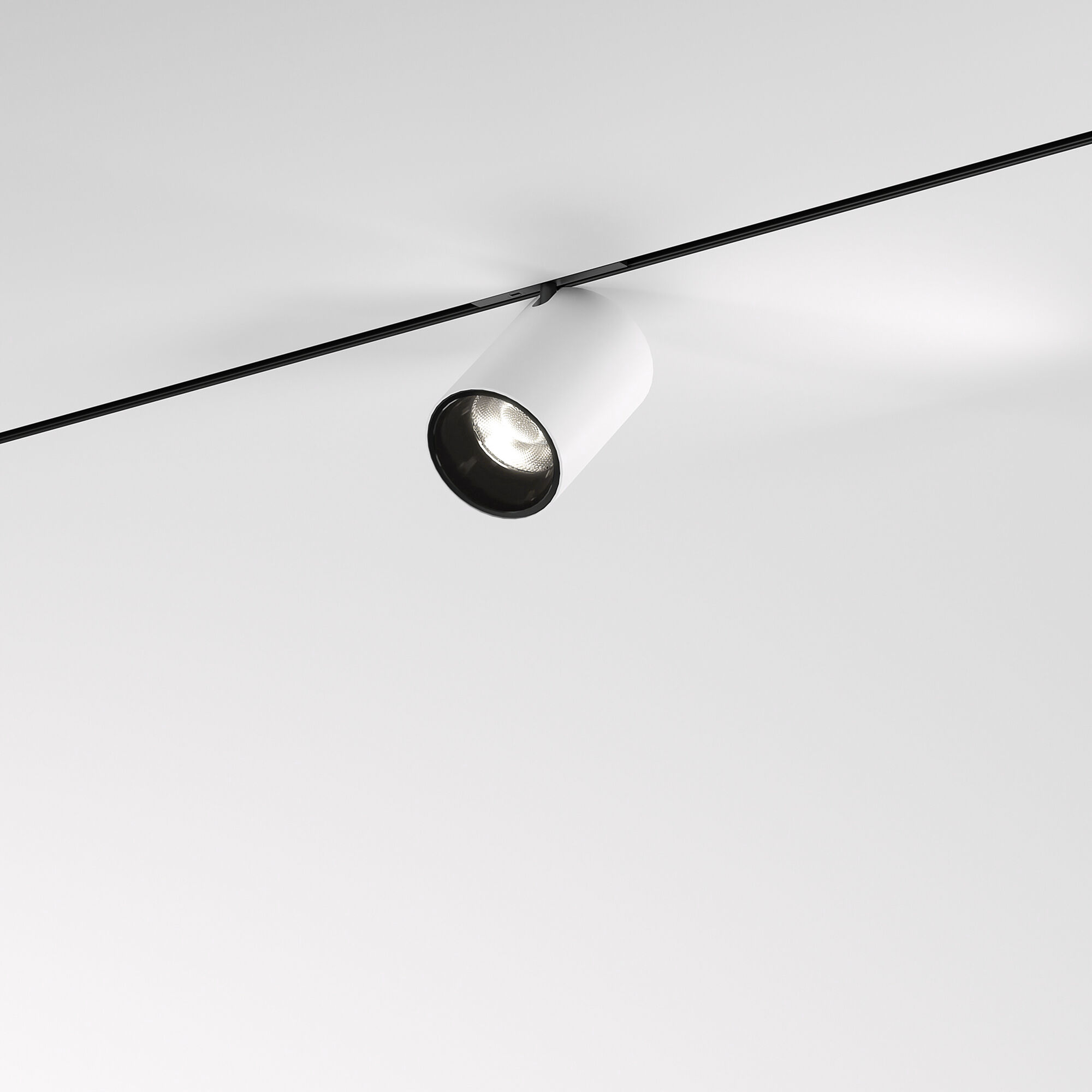 Mini Magnetic Трековый поворотный светильник 9W 3000K белый/черный