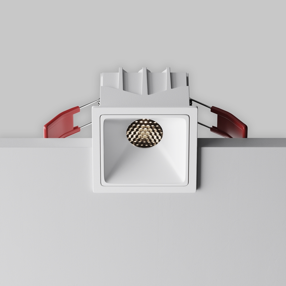 Встраиваемый светильник Maytoni Alfa LED 3000К 10Вт 50° DL043-01-10W3K-SQ-W-1
