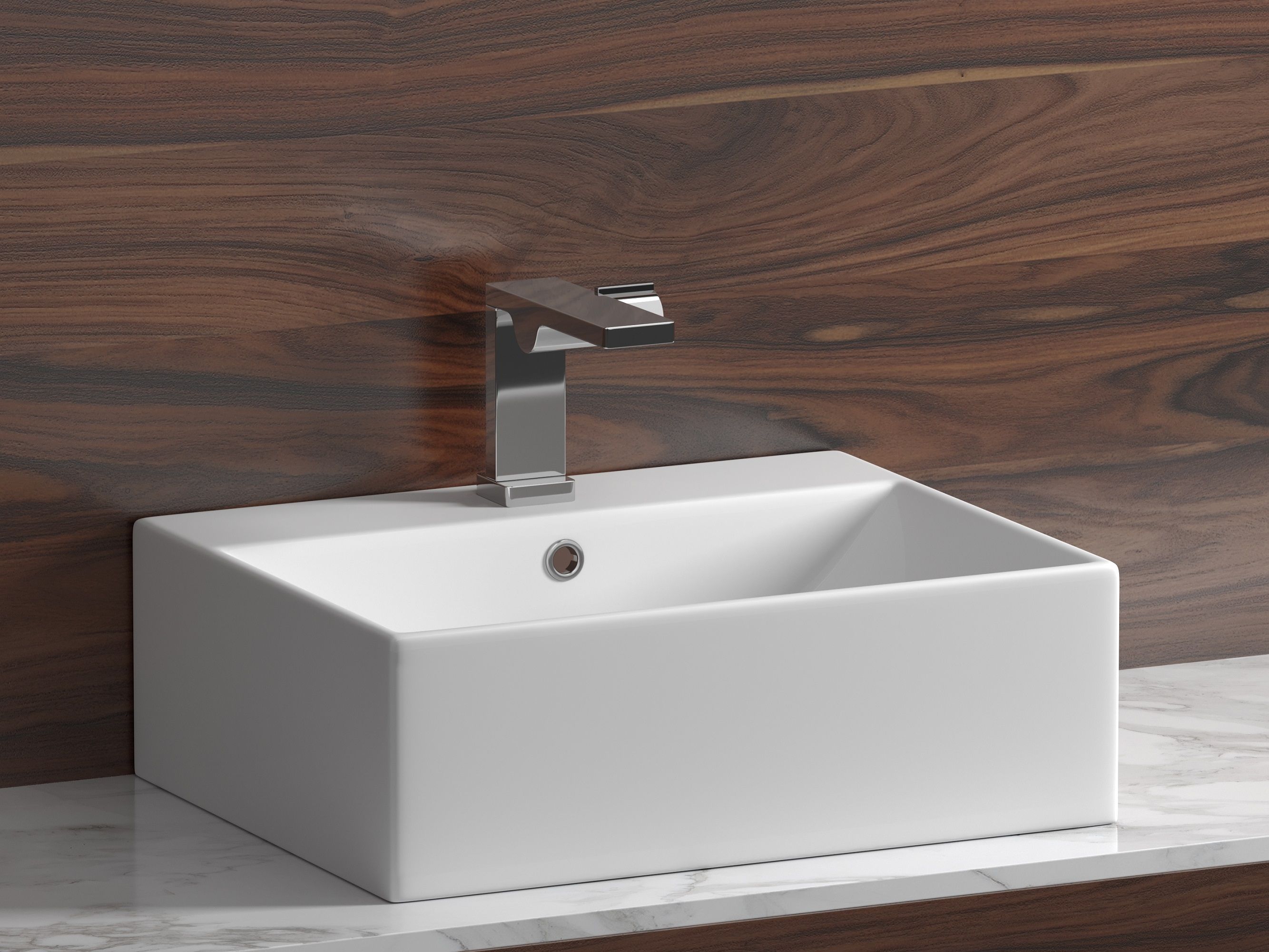 Умывальник чаша накладная прямоугольная CN6040