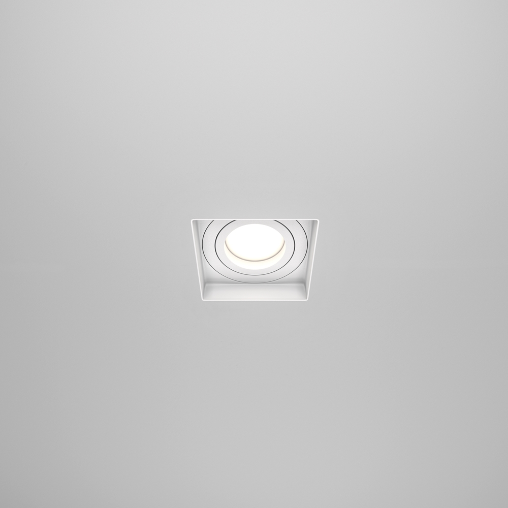 Встраиваемый светильник Maytoni Atom GU10 10Вт DL003-01-W