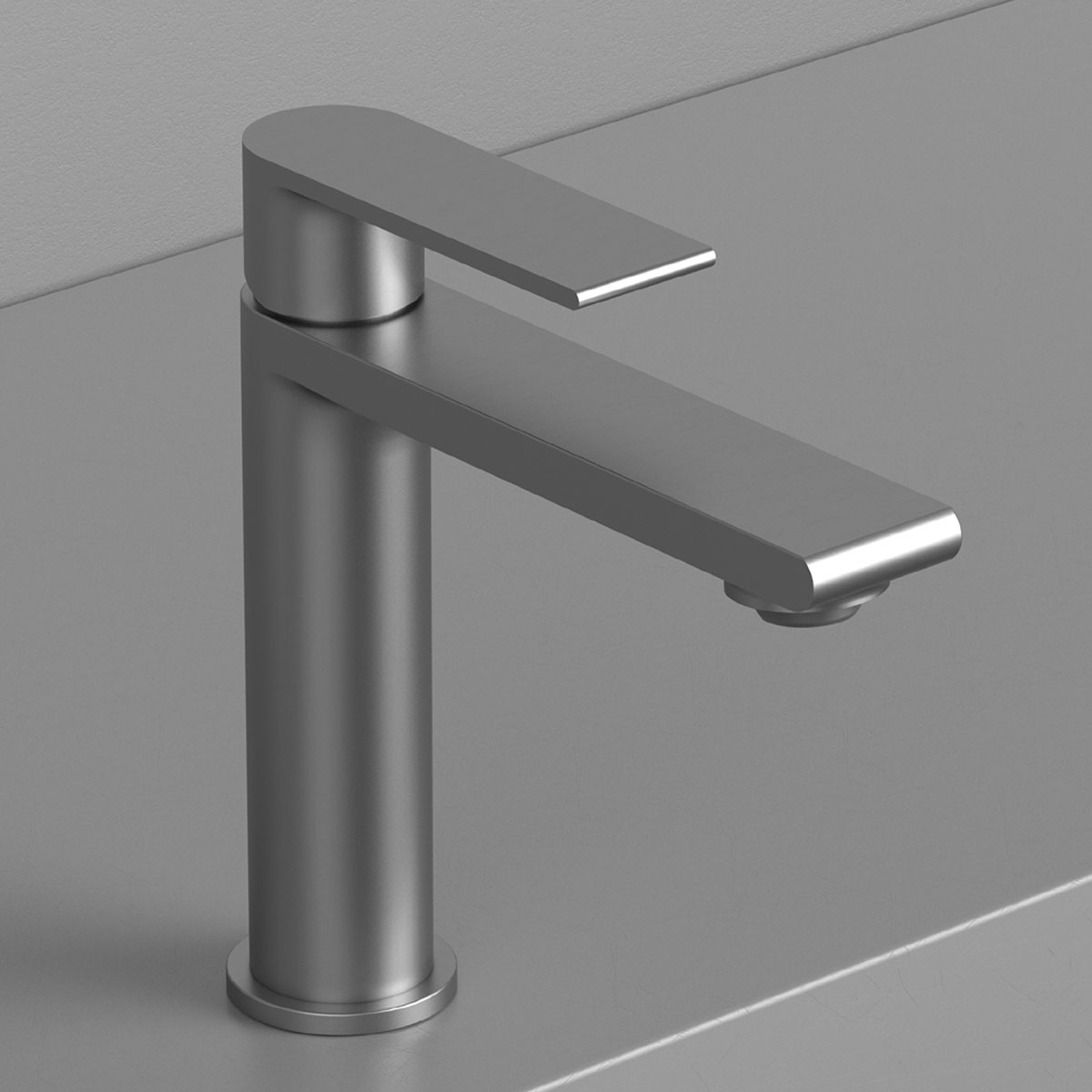 Смеситель Vincea Vogue VBF-1V1GM на раковину вороненая сталь