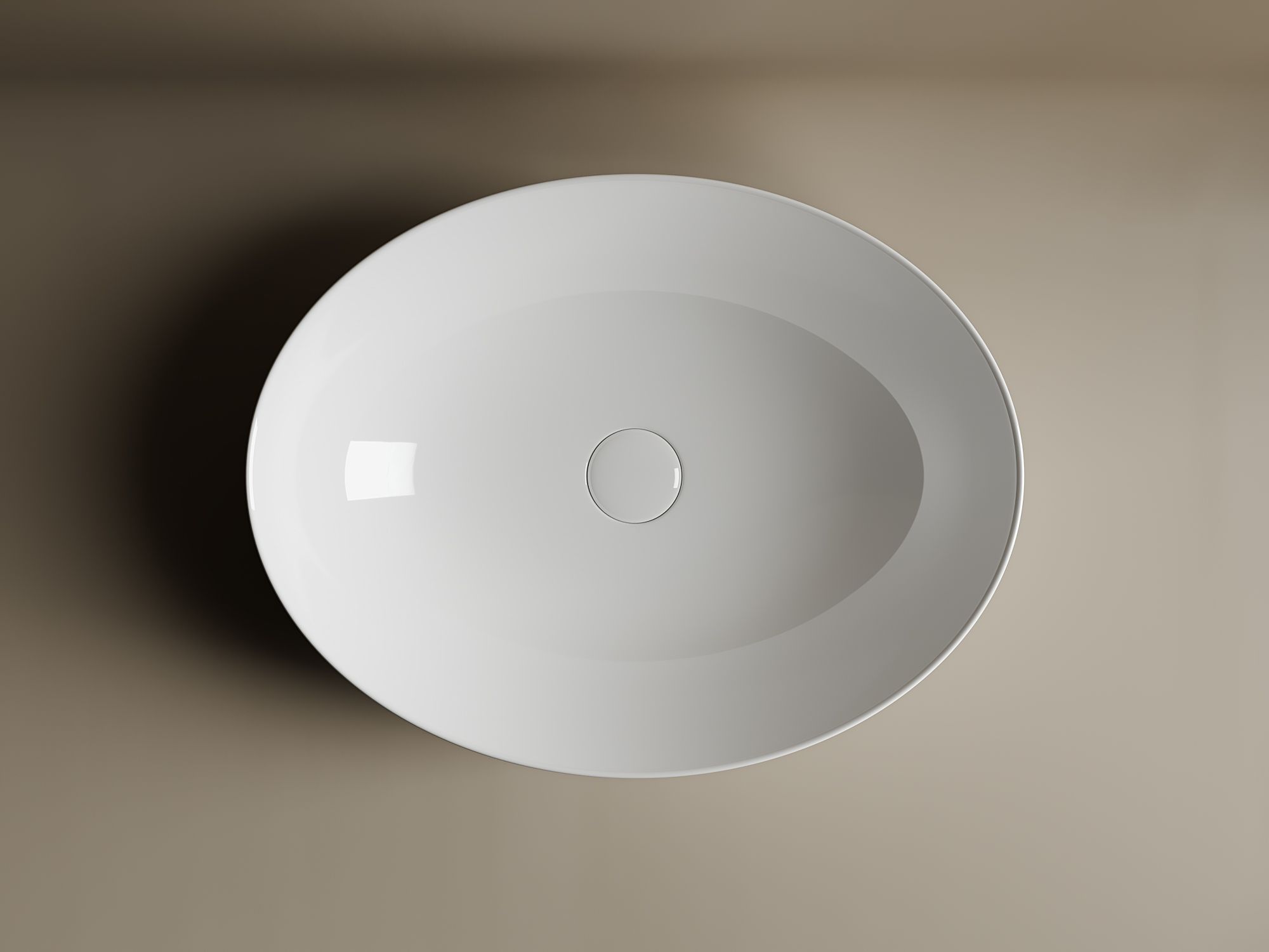 Умывальник чаша накладная овальная CN6017