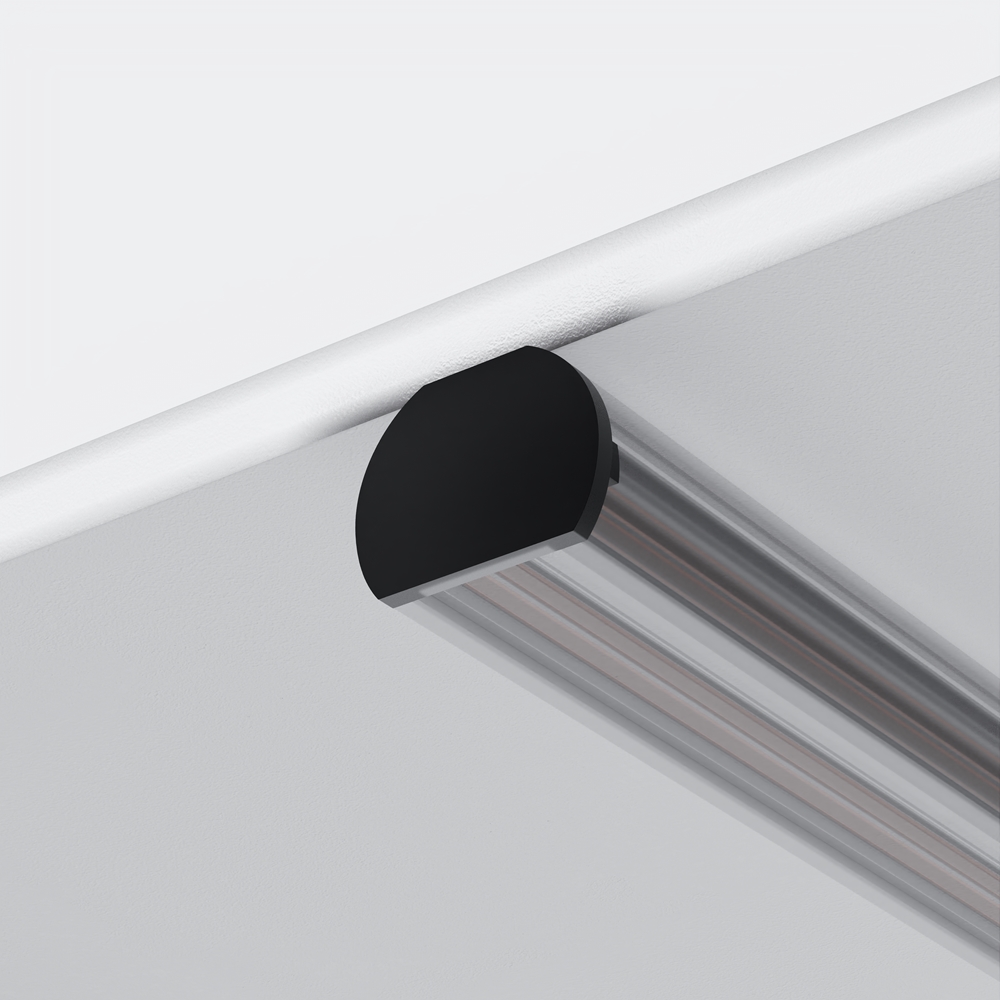 Заглушки для круглого низкопрофильного шинопровода Exility 2шт. Maytoni TRAM034EC-R-41B