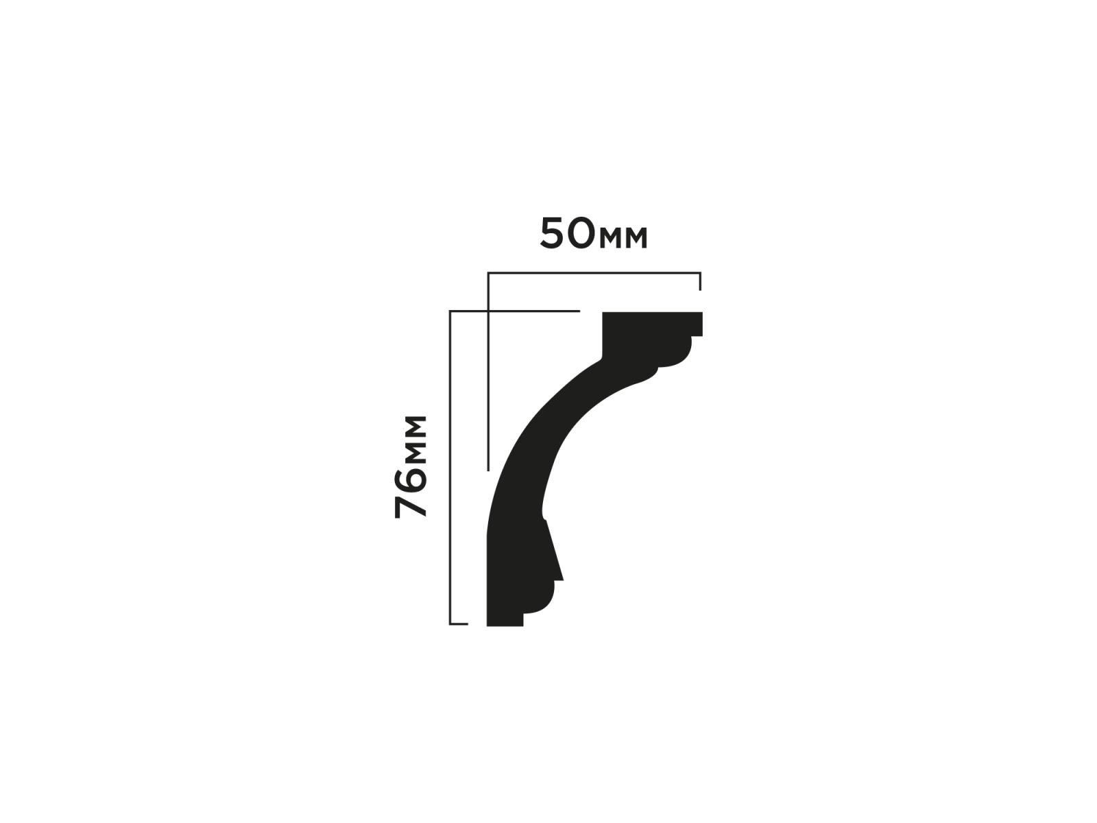 Карниз AL75 HIWOOD