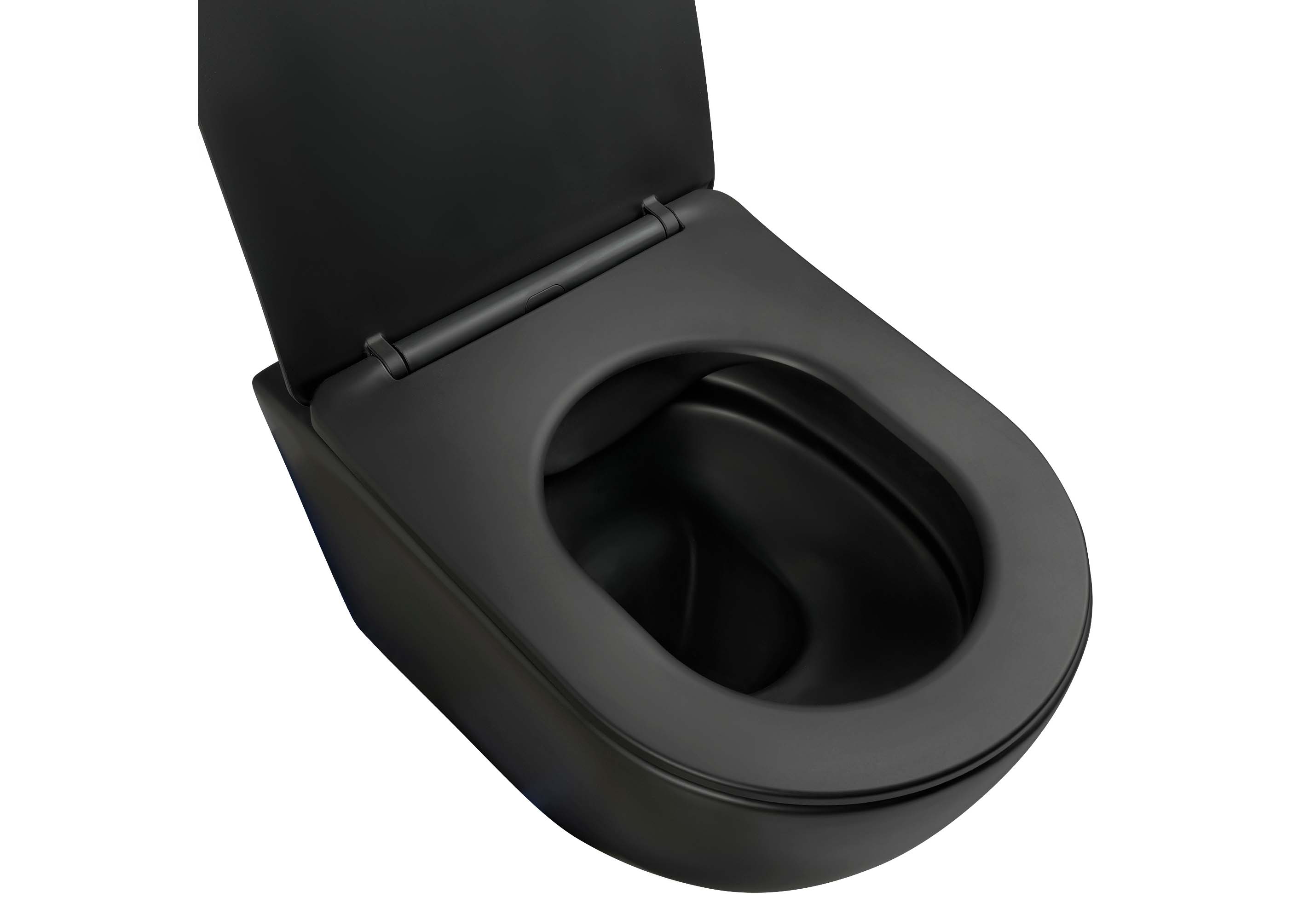 Унитаз подвесной безободковый Aquatek ЕВРОПА AQ1901-MB 525*360*320 с сиденьем Soft Close