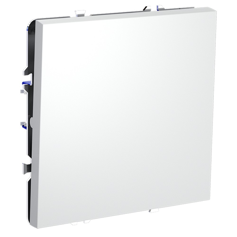 Перекрестный переключатель встраиваемый VOLTUM S70 одноклавишный 10А, (белый матовый)