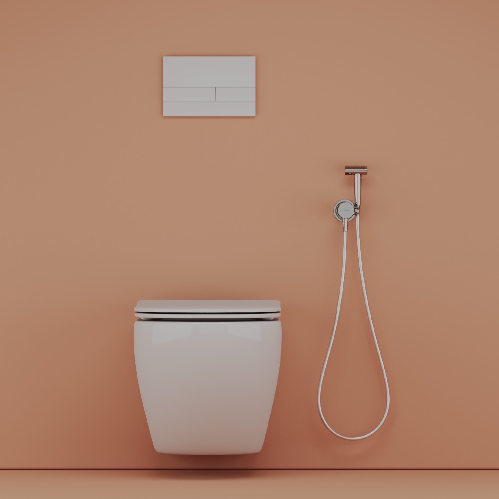 Гигиенический душ Atom со смесителем, цвет хром глянцевый SC2001CH