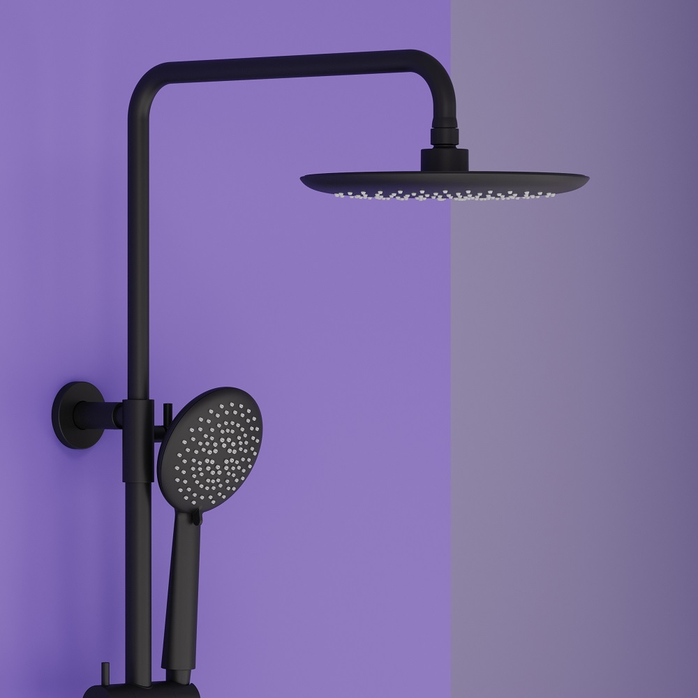 Душевая стойка Sancos Game с термостатом черный SC3001MB