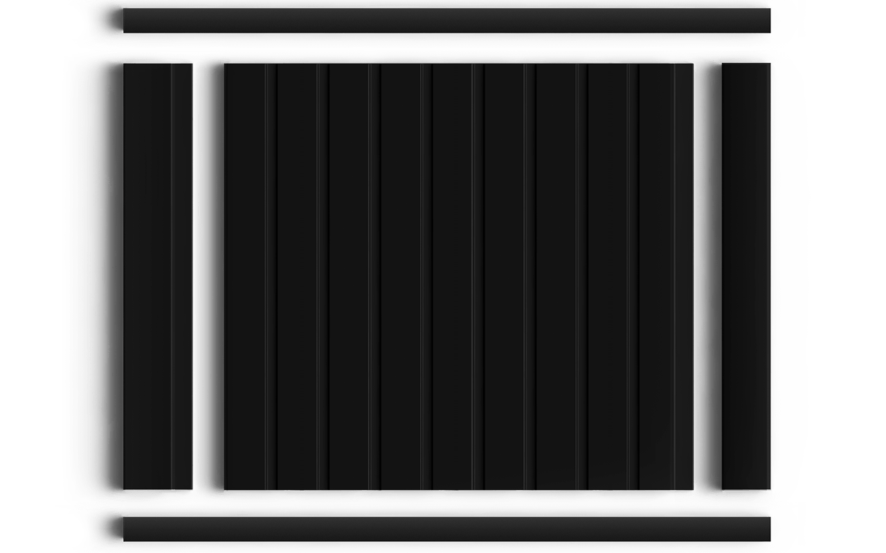 Молдинг D15V2 BK HIWOOD