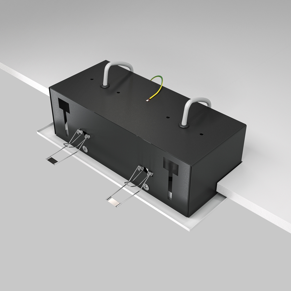 Встраиваемый светильник Maytoni Metal Modern GU10 2x10Вт DL008-2-02-W