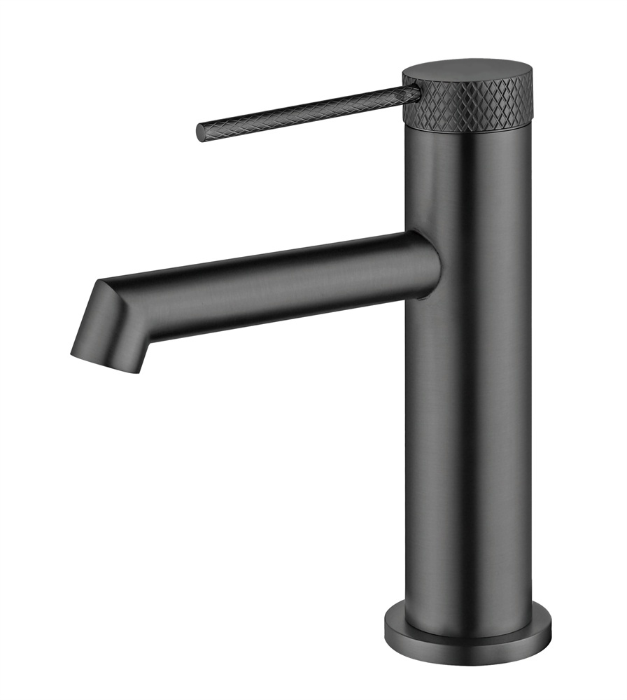 Смеситель Vincea Rim VBF-2RM1GM на раковину вороненая сталь