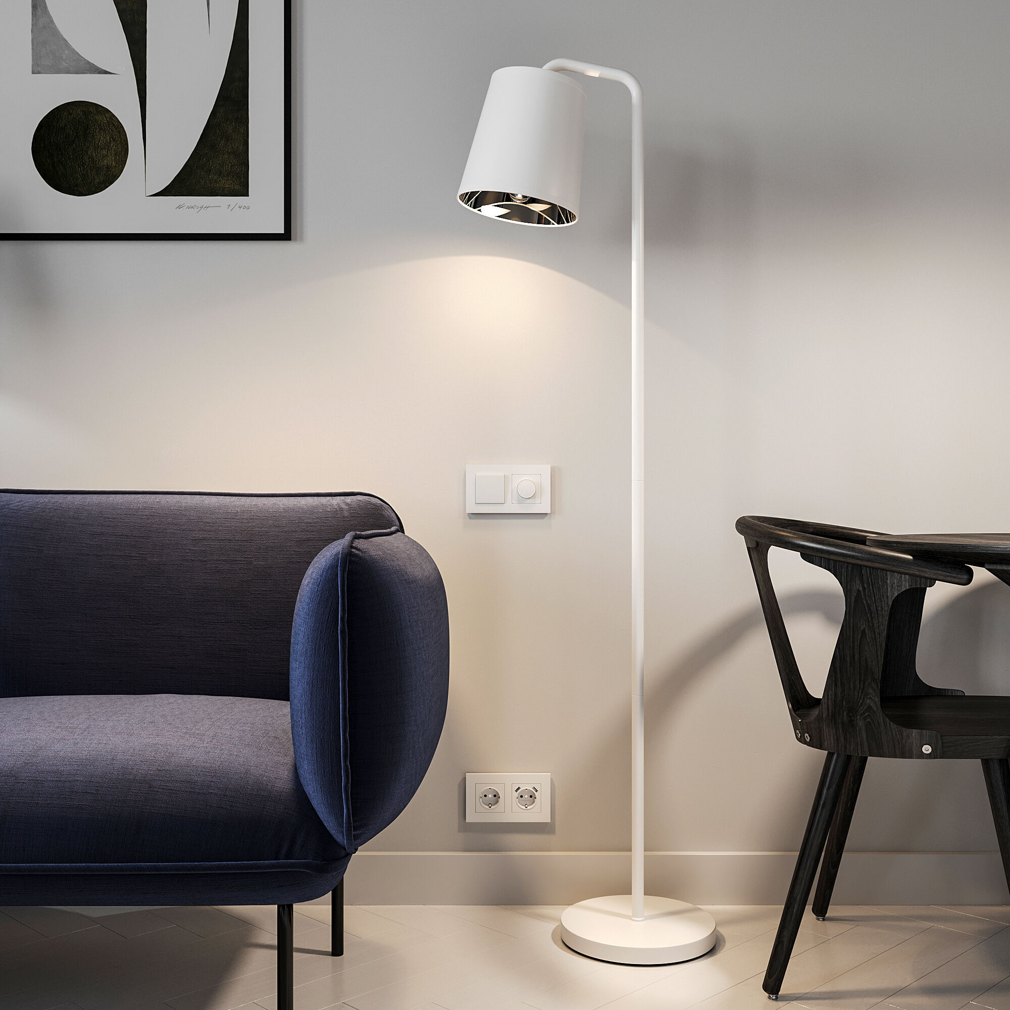 Рамка на 2 поста Slab (белый софт) Werkel