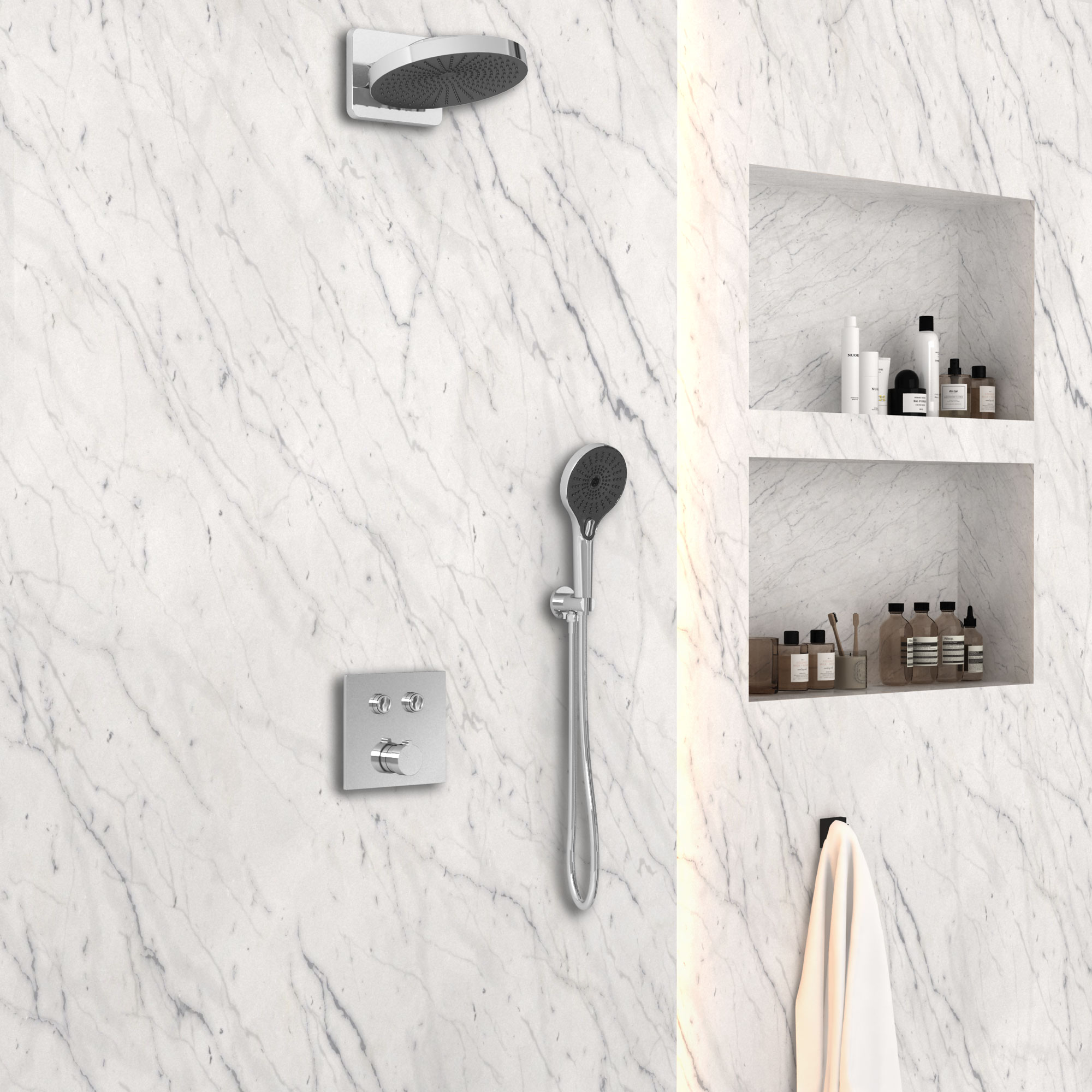 Душевая система Vincea VSFW-4I211CH встраиваемая в стену цвет хром