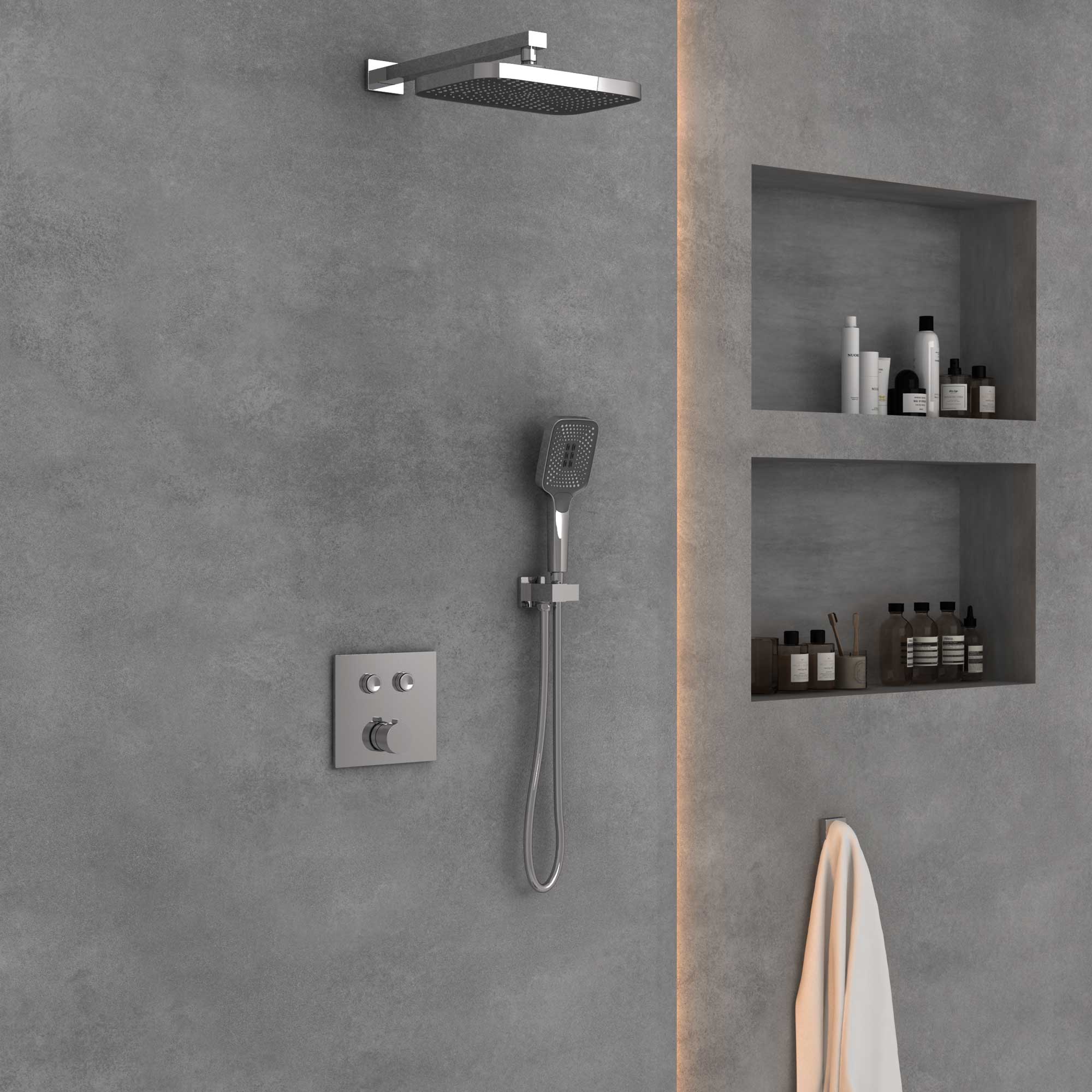 Душевая система Vincea VSFW-4211CH встраиваемая в стену цвет хром