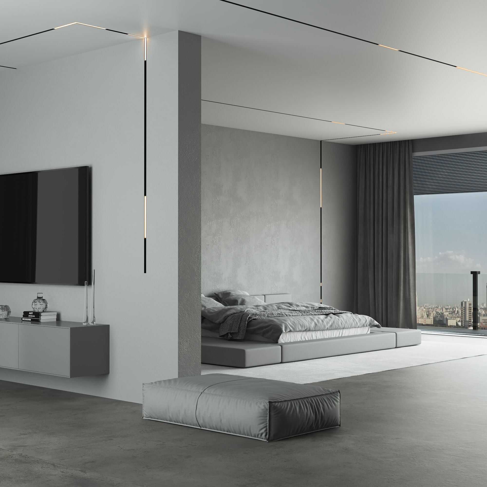 Slim Magnetic L02 Трековый светильник 20W 3000K черный