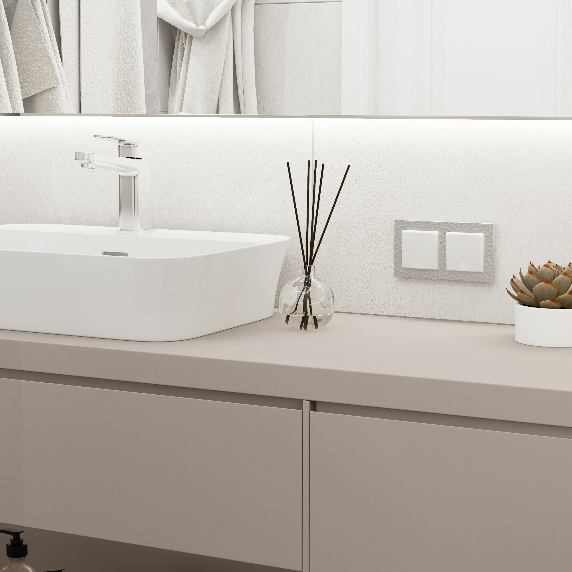 Розетка с заземлением и шторками c крышкой IP44 (белый матовый) Werkel