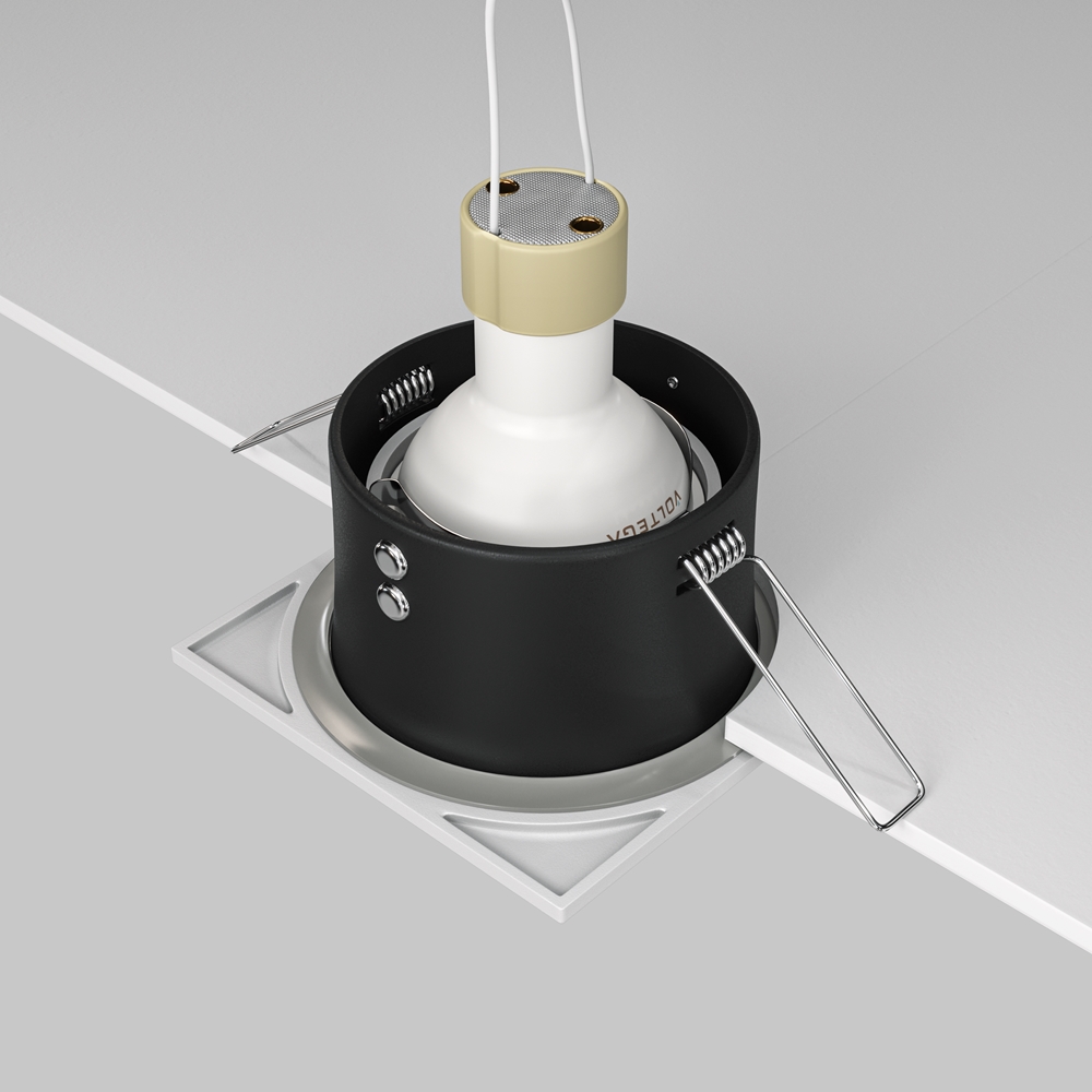 Встраиваемый светильник Maytoni Zoom GU10 1x10Вт IP 65 DL033-2-01W