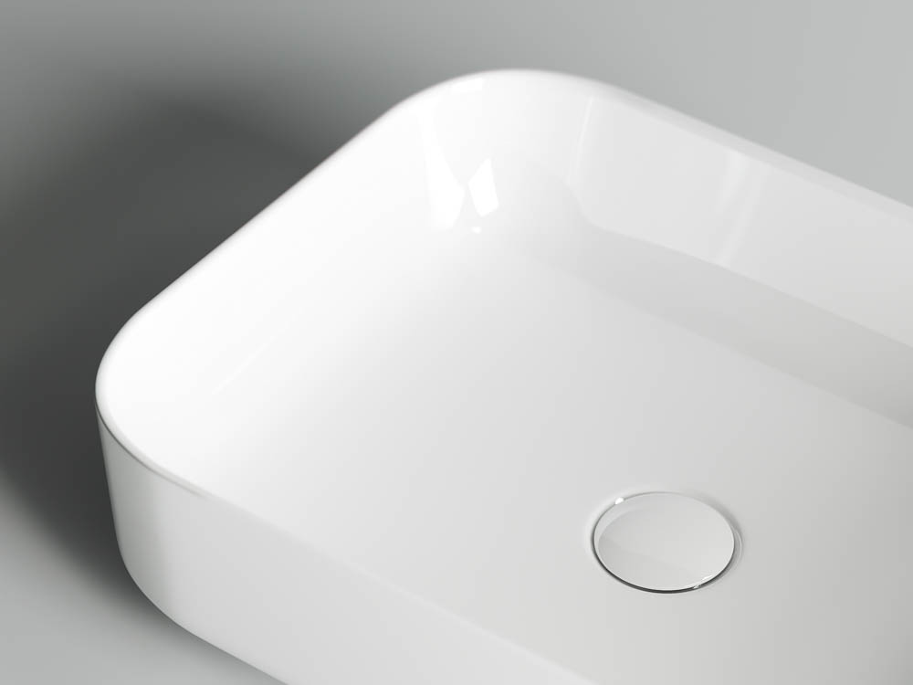 Умывальник чаша накладная прямоугольная CN6011