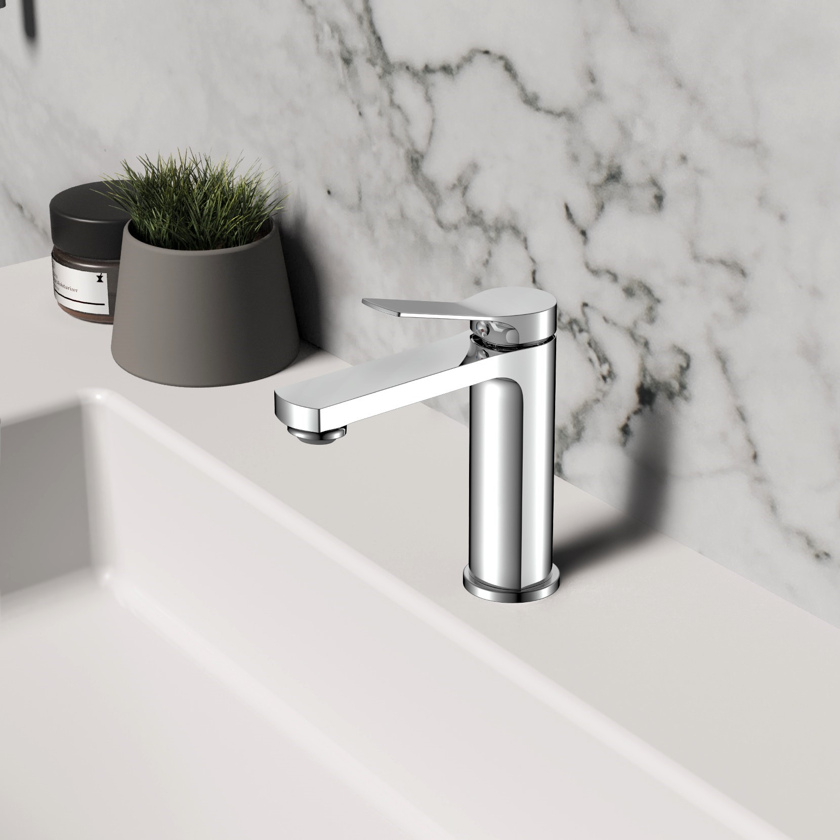 Смеситель Vincea Arco VBF-4AR01CH на раковину хром