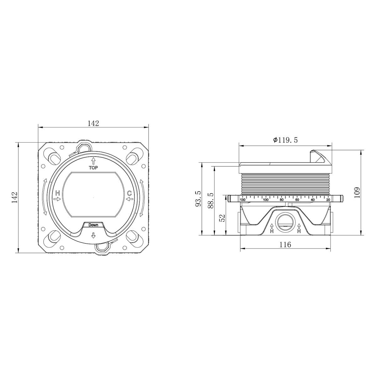 Душевая система Vincea Inspire VSFW-3I22MT3RGM встраиваемая в стену цвет вороненая сталь
