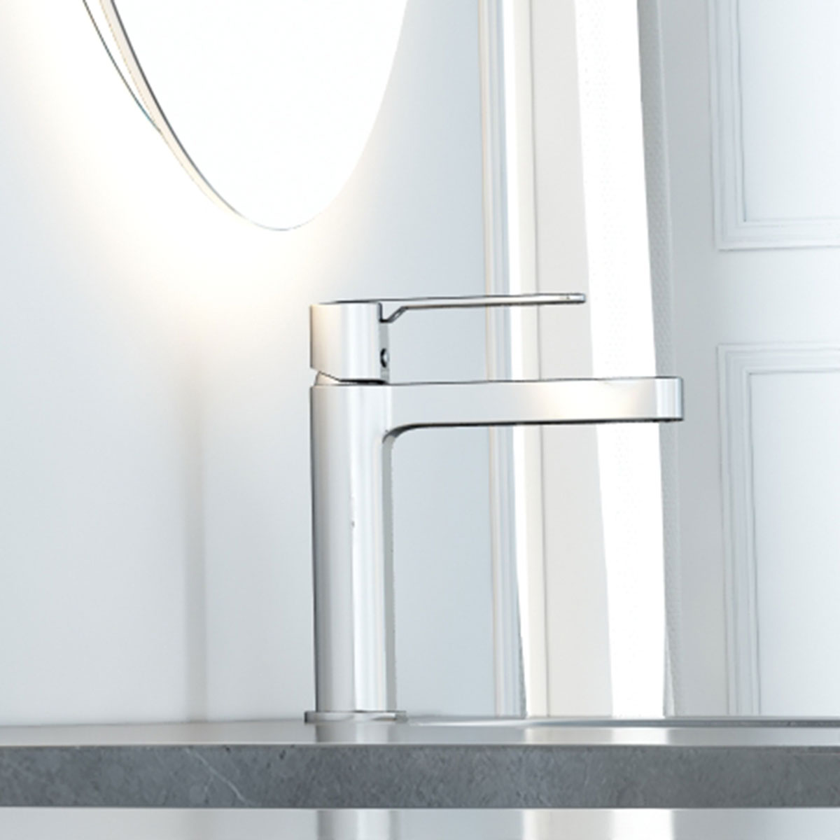 Смеситель Vincea Rondo VBF-1R1CH на раковину хром