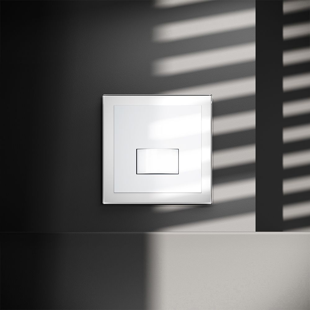 Датчик движения встраиваемый VOLTUM S70, (белый глянцевый)