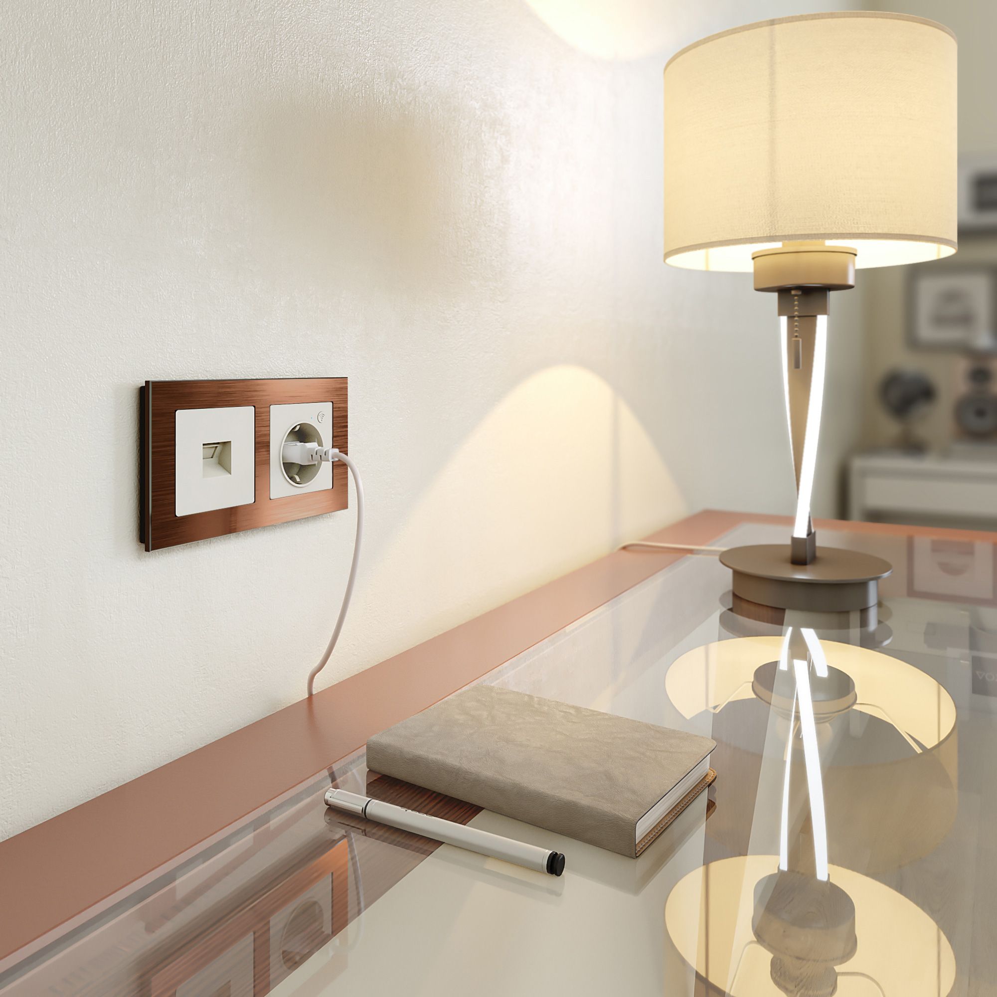 Розетка Ethernet RJ-45 (слоновая кость) Werkel