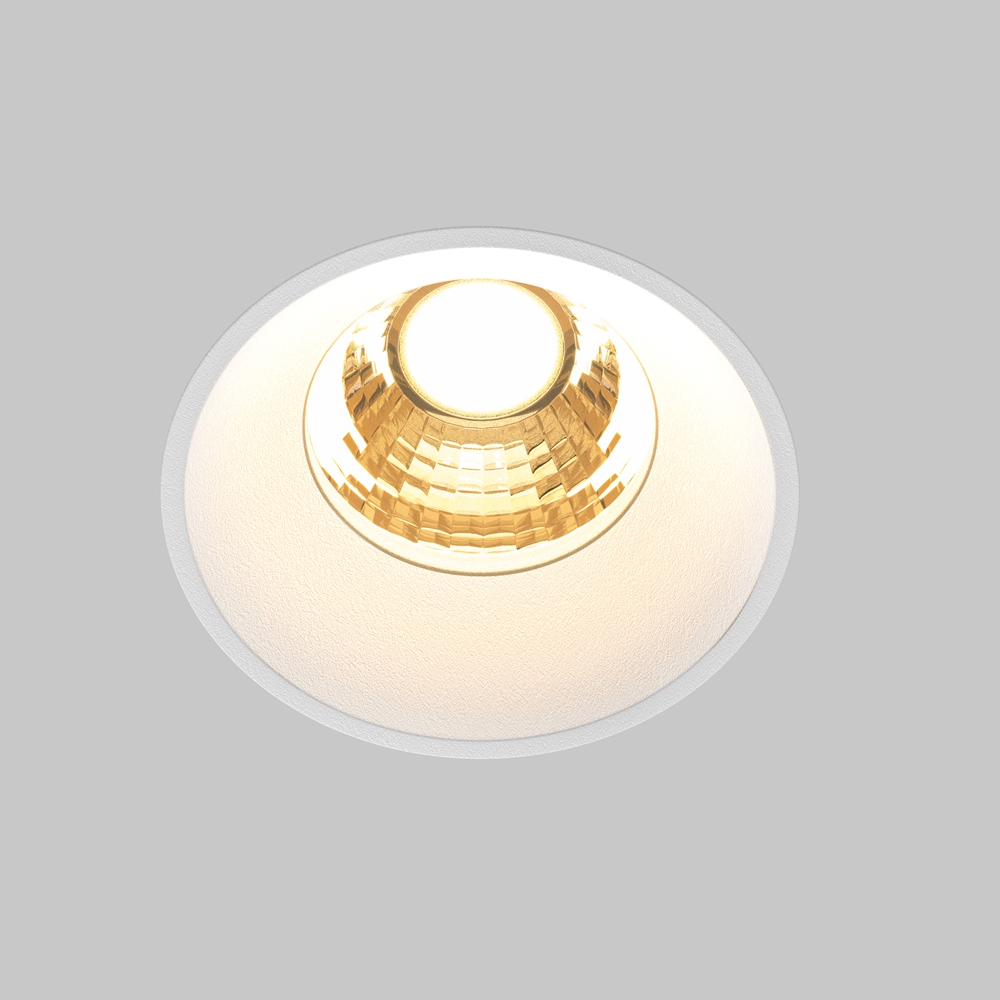 Встраиваемый светильник Maytoni Round 2700K 7Вт 60° DL058-7W2.7K-TRS-W