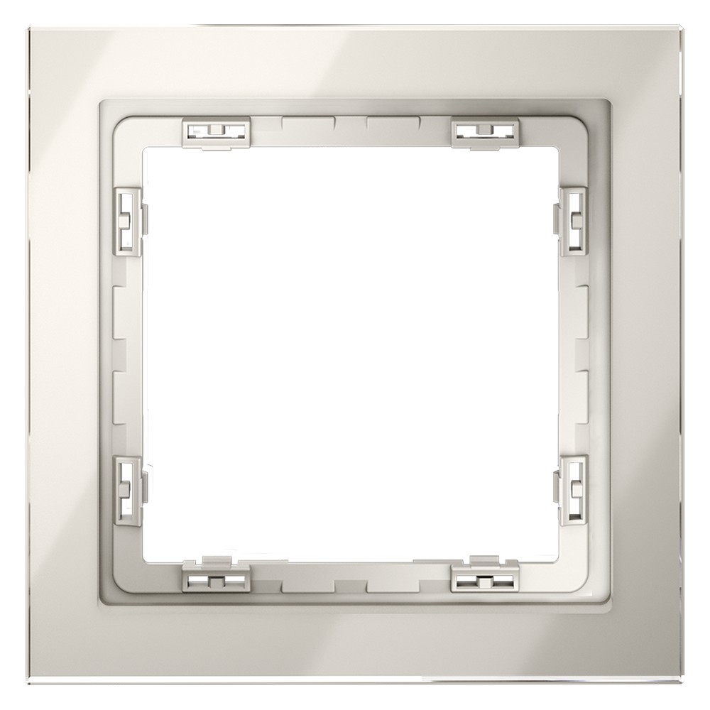 Рамка стеклянная VOLTUM S70 на 1 пост, (кашемир, стекло)