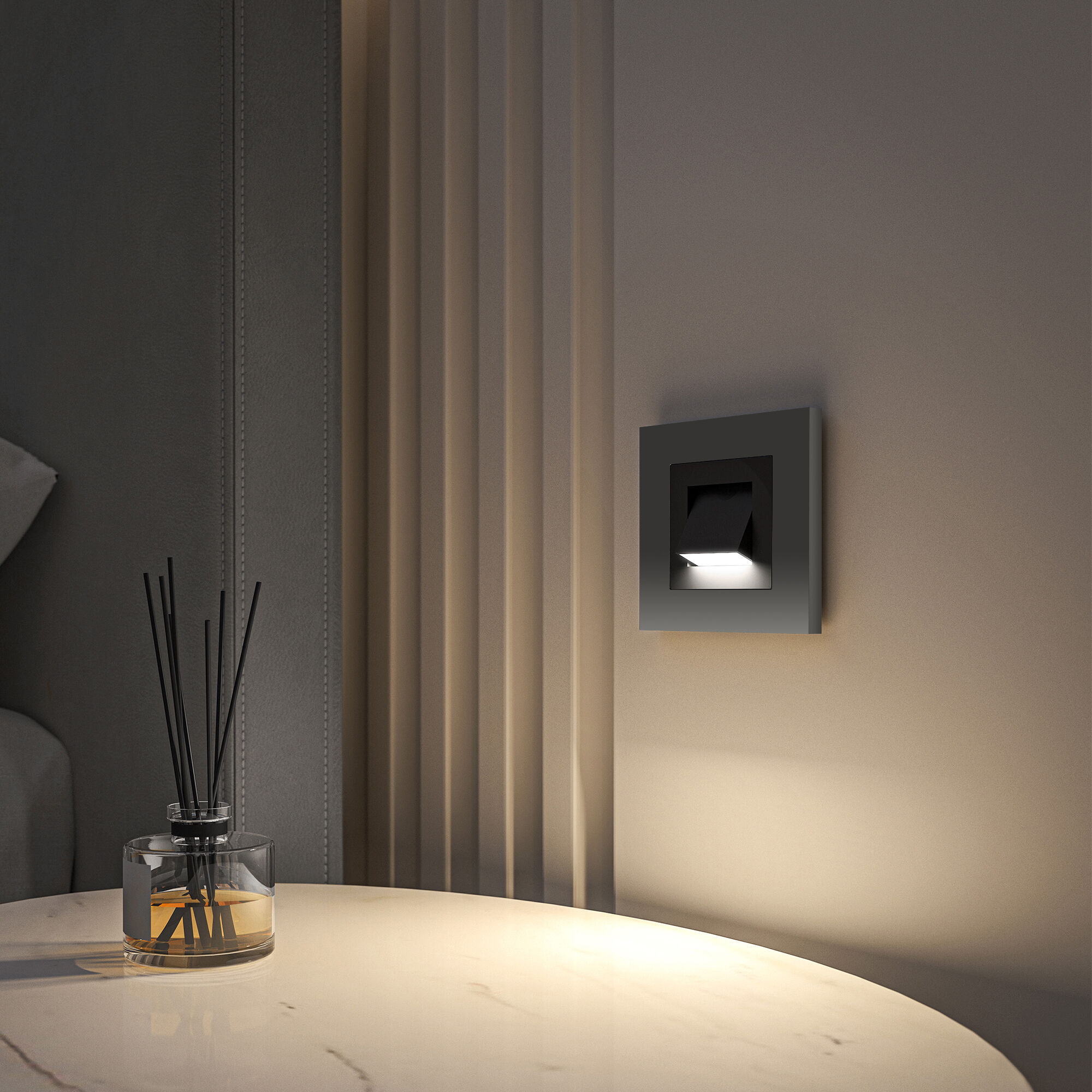 Рамка на 1 пост Slab (серебро софт) Werkel