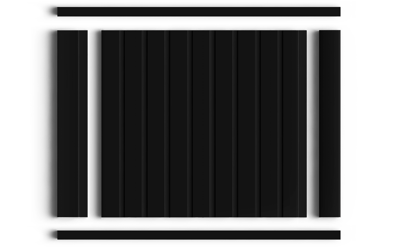 Молдинг D12V1 BK HIWOOD